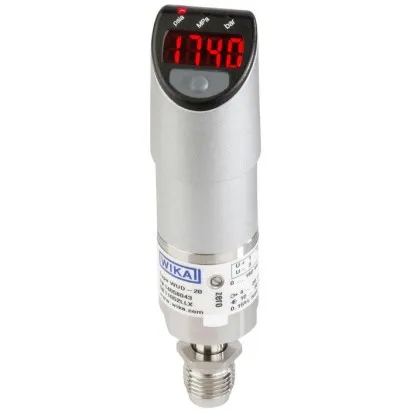 Wika Ultra High Purity Transducer, WUD-20, WUD-25, WUD-26, With Integrated Display And Optional Switch Contacts